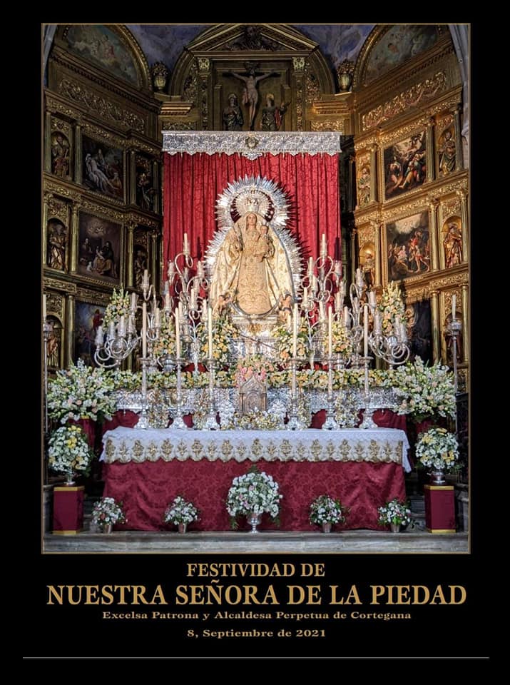 Cartel de Fiestas patronales en honor de Nuestra Señora de la Piedad 2021